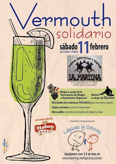 Lapices y colores: Vermouth solidario