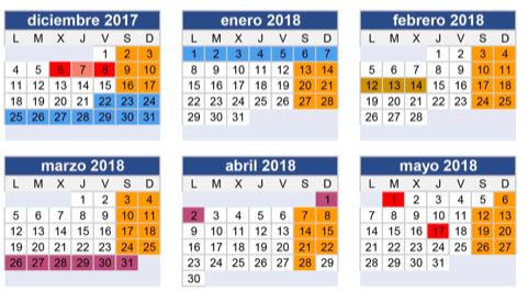 Calendario escolar Galicia 2017-2018