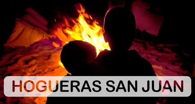 Hogueras de San Juan con niños