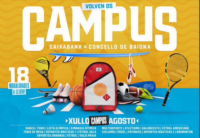 Campamentos deportivos para niños y adolescentes en Baiona