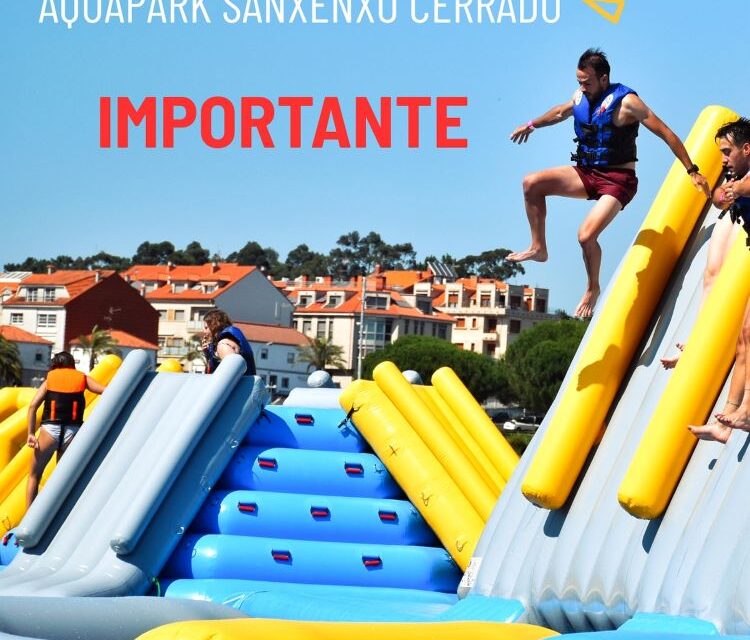 Aquapark Sanxenxo, cierra por seguridad ante la  presencia de carabelas portuguesas