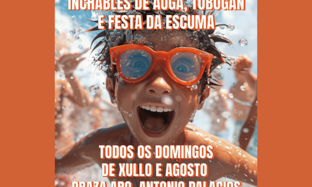 Fiesta de espuma y toboganes de agua en O Porriño
