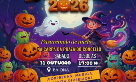 Así será el Samaín en Baiona 2026: magia, flashmob y solidaridad en la Praza do Concello