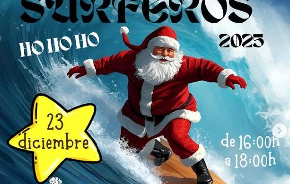 Papá Noeles Surferos 2025: surf, Navidad y solidaridad en la playa de Patos
