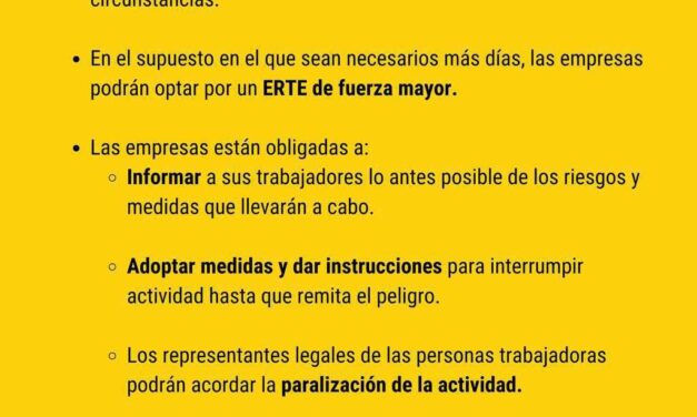 Alerta naranja o roja: hasta 4 días de permiso retribuido si no puedes acudir al trabajo