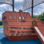 Vandalizan la réplica de la carabela Santa María en el parque de Ánkar