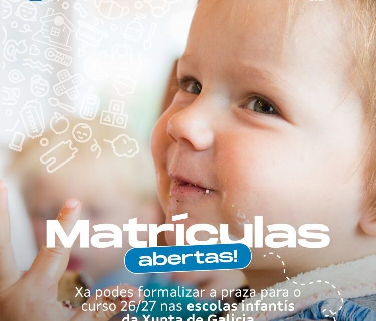ÚLTIMO DÍA para formalizar la matrícula en escuelas infantiles de la Xunta