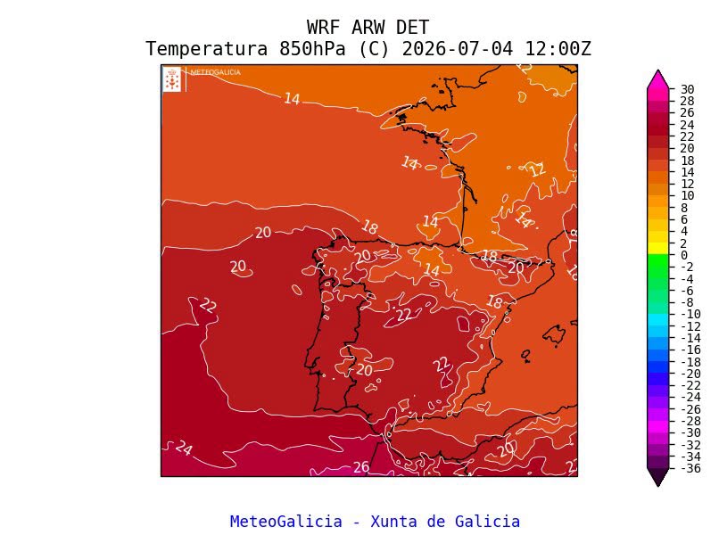 Alerta por calor en Galicia, en el punto de mira del Ministerio de Salud