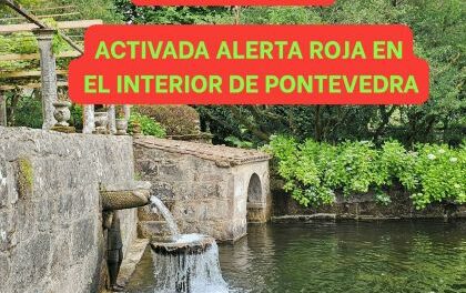 Alerta roja por calor este jueves en el interior de Pontevedra: estas son las zonas afectadas y lo que debes evitar
