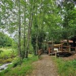 Área recreativa de Lores en Meaño y ruta de los molinos