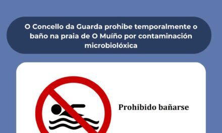 Prohibido el baño en la playa de O Muíño, en A Guarda, por contaminación microbiológica