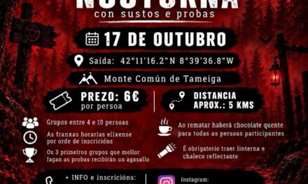 Andaina Nocturna de miedo en el Monte Común de Tameiga