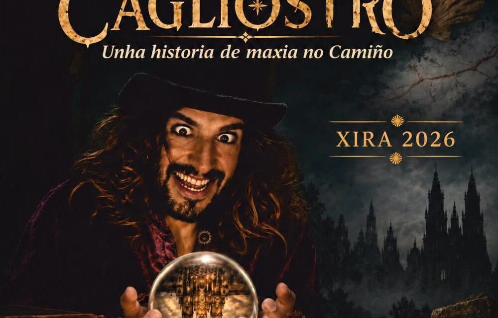 Cagliostro, un espectáculo de magia en el Camino de Santiago que llega a Ponteareas, Vilagarcía y Portonovo