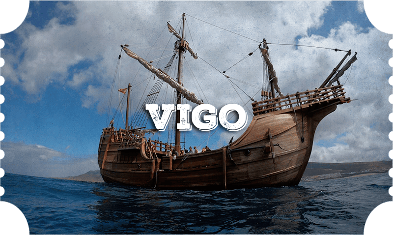 Vigo recibe a la Nao Santa María, el barco que nos transporta a la época de Colón